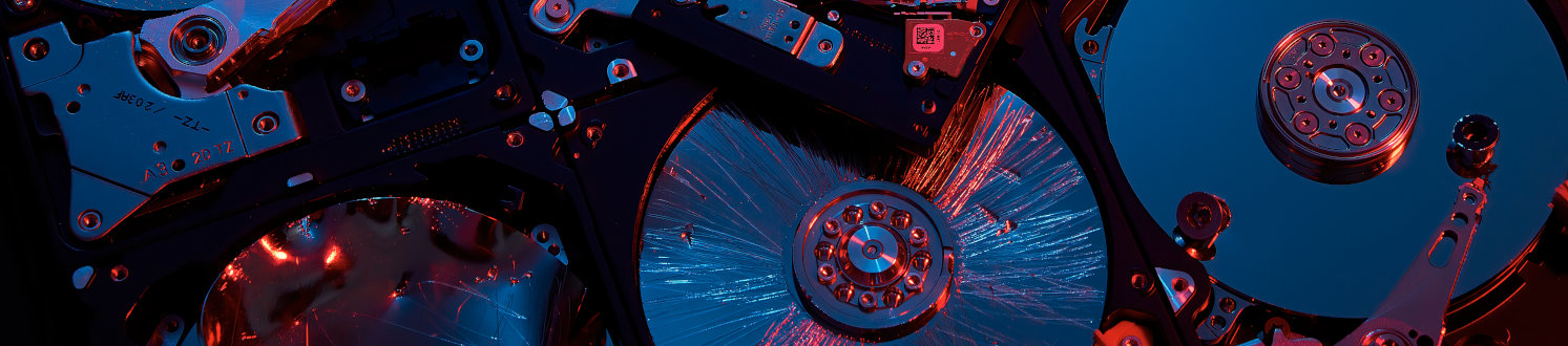 Some broken hard drives, showing why you might need backups